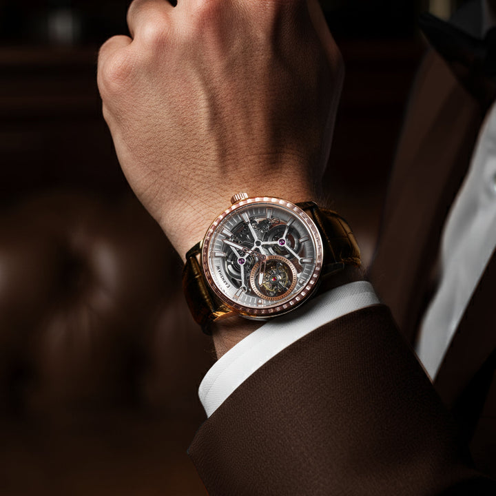 Engineer Parsons Tourbillon Limited Edition Rose Gold & Brown / Leather | Silver