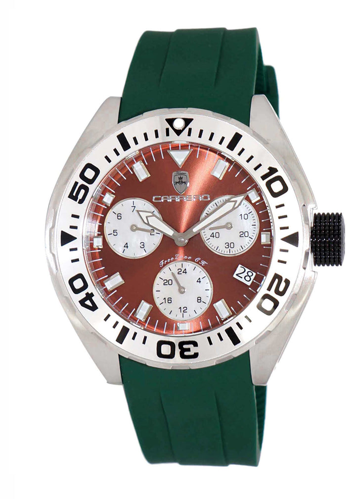 FreeZone-CH Brown / Green | Brown Dial