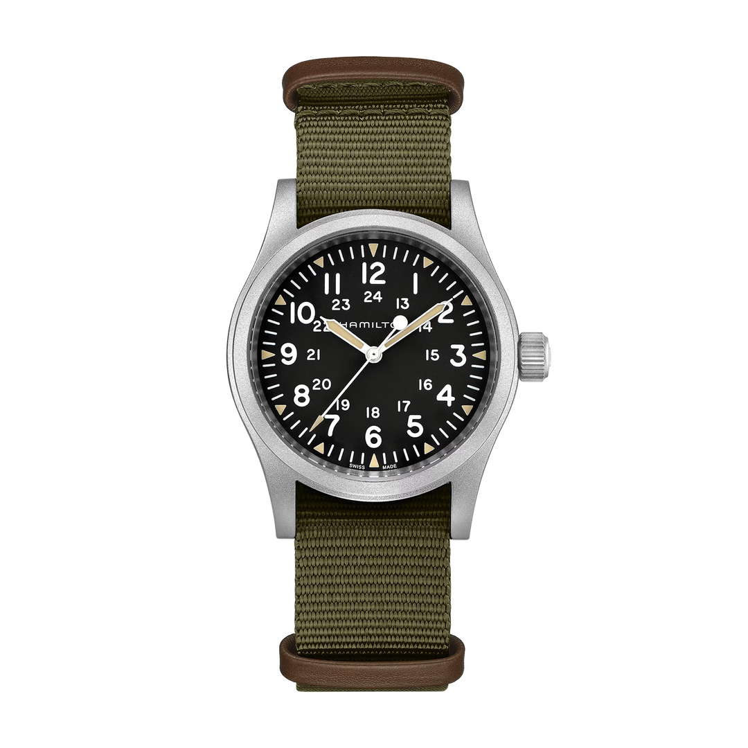 KHAKI FIELD Black / Fabric Black Dial