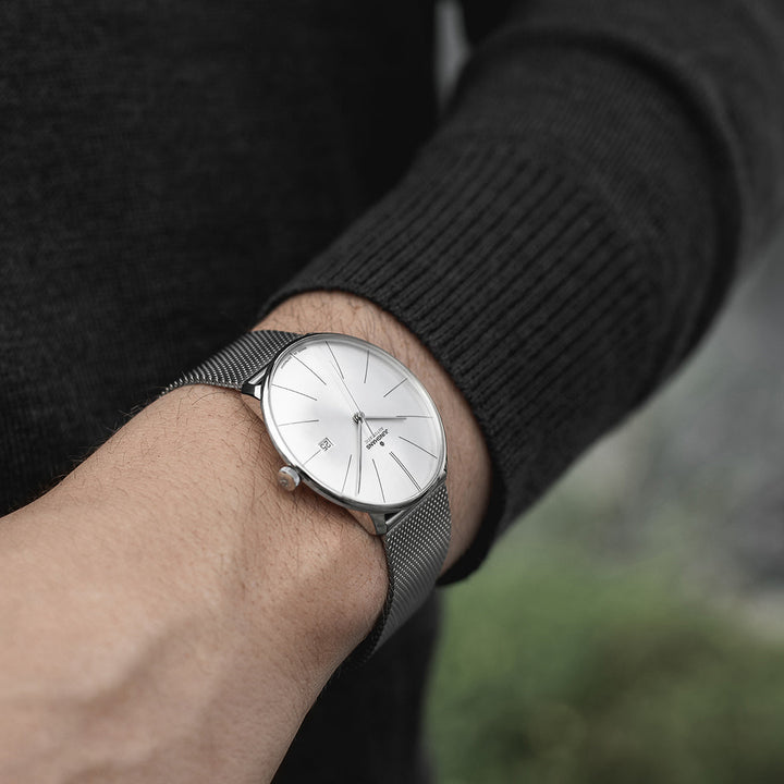 Meister Fein Automatic Silver Dial / Milanese Bracelet Silver Dial