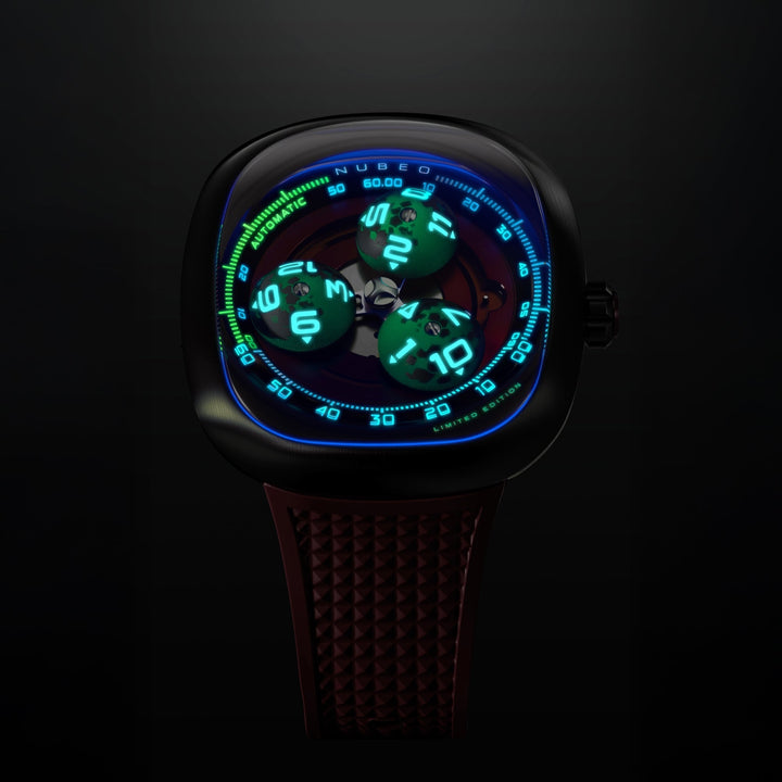 Tri-star Orbit Automatic Limited Edition Red / Rubber | Red Dial
