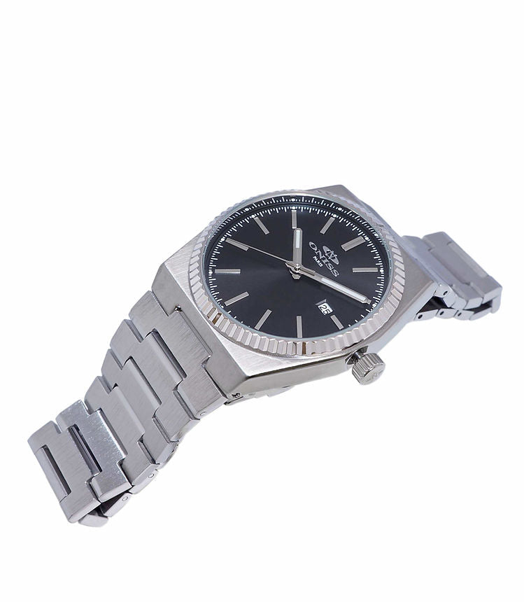 Stratos Date Black Dial / Stainless Steel Bracelet Black Dial