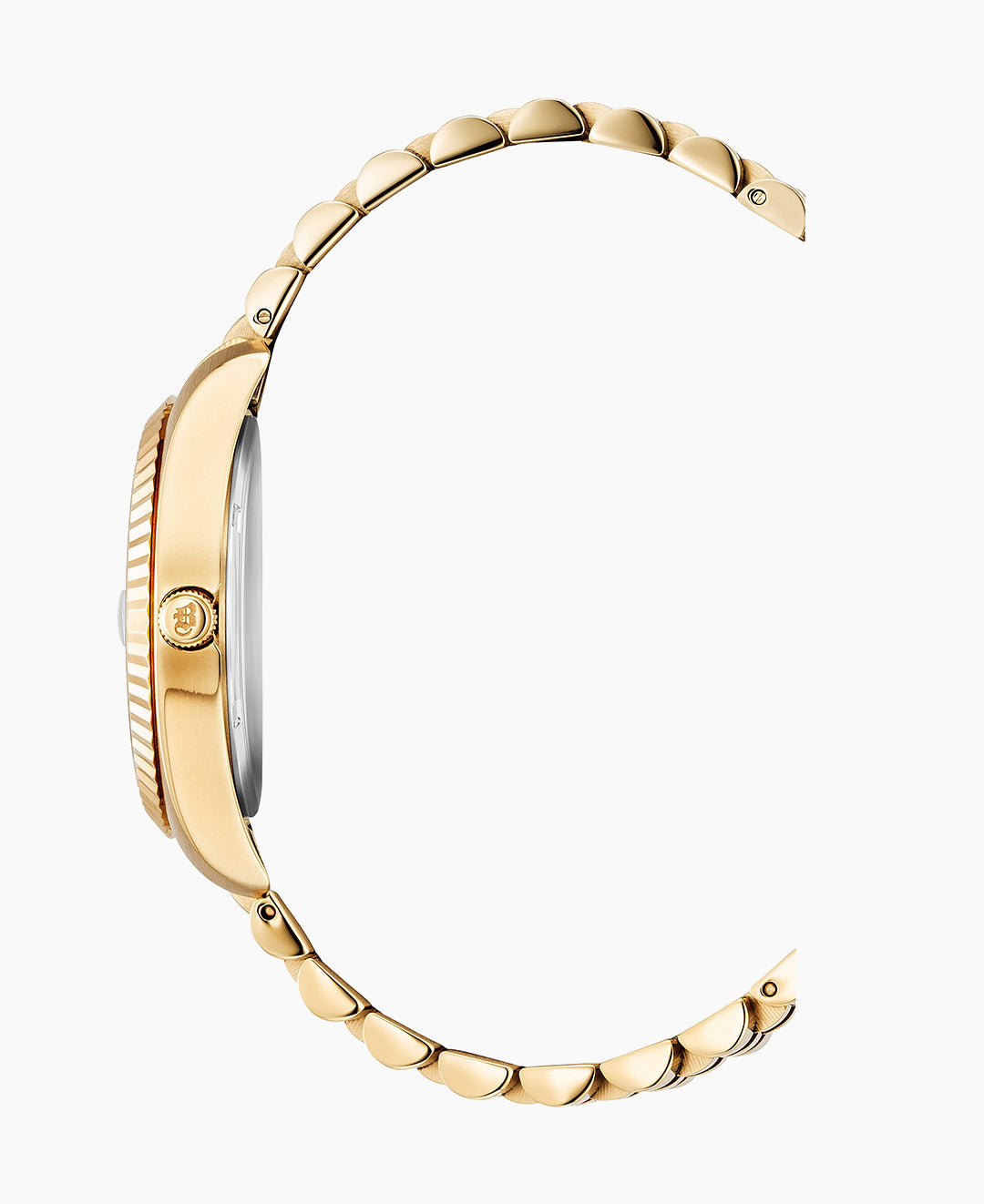 Inspiration Gold Stainless Steel Bracelet Black Dial