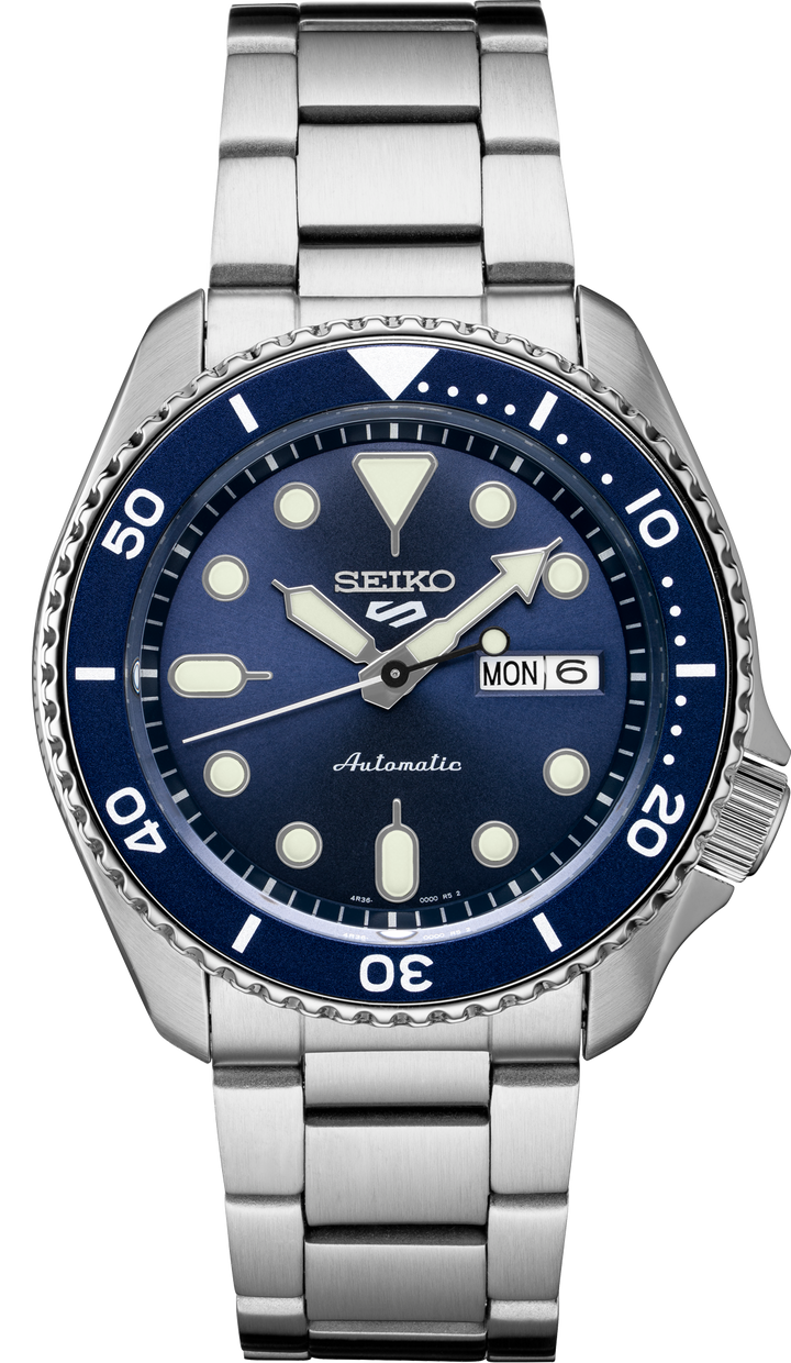 5 Sports SKX Series Blue Dial / Stainless Steel Bracelet Blue Dial