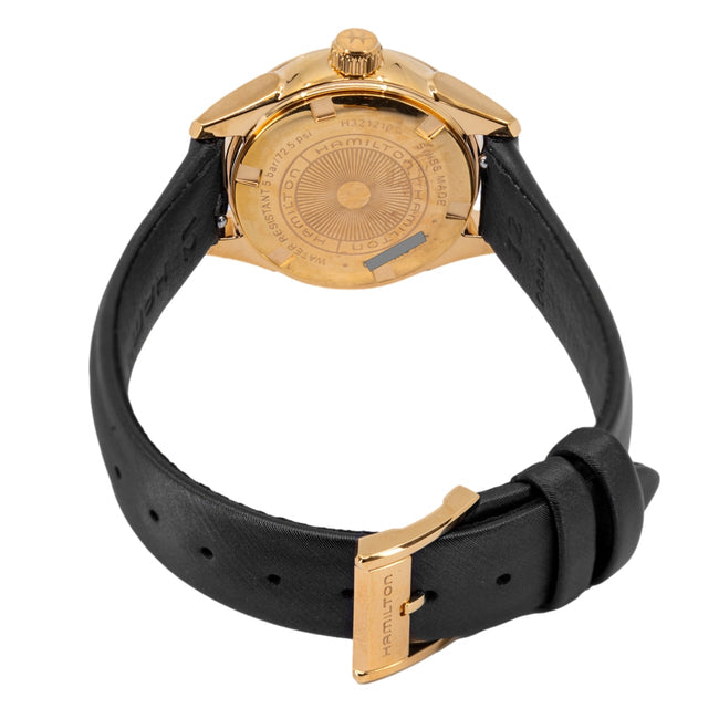 Jazzmaster Black dial / Black Leather Strap Black Dial