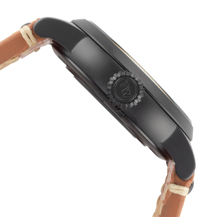 Maverick 48mm / Black / Brown | Black Dial