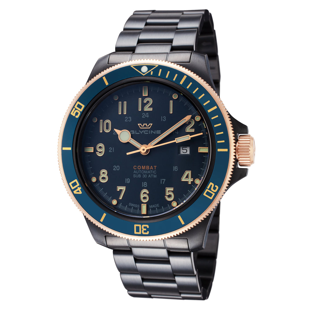Combat Sub 46 46 mm / Blue / Black Blue Dial