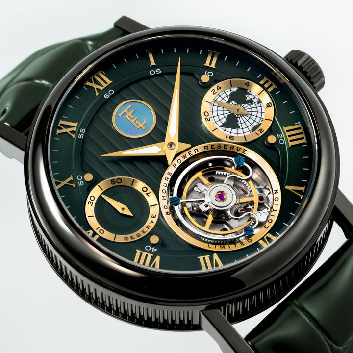 Celestial Halley Tourbillon Limited Edition Green / Leather | Green Dial