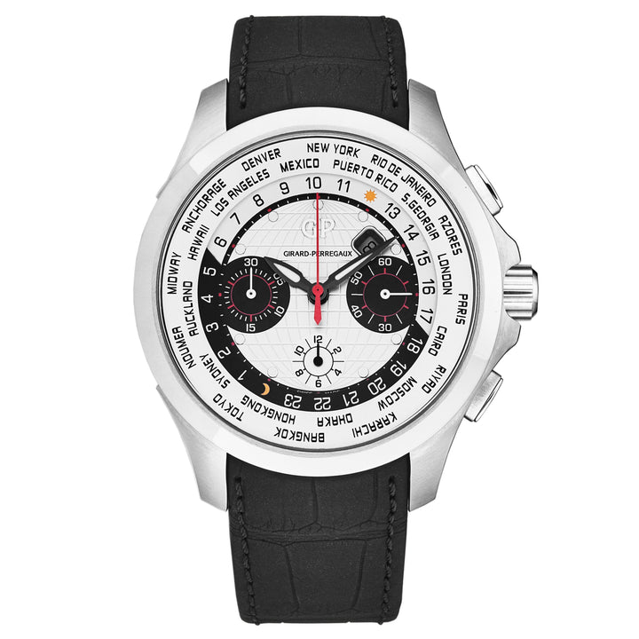 World Timer 4970011131BB6C / silver | Silver Dial