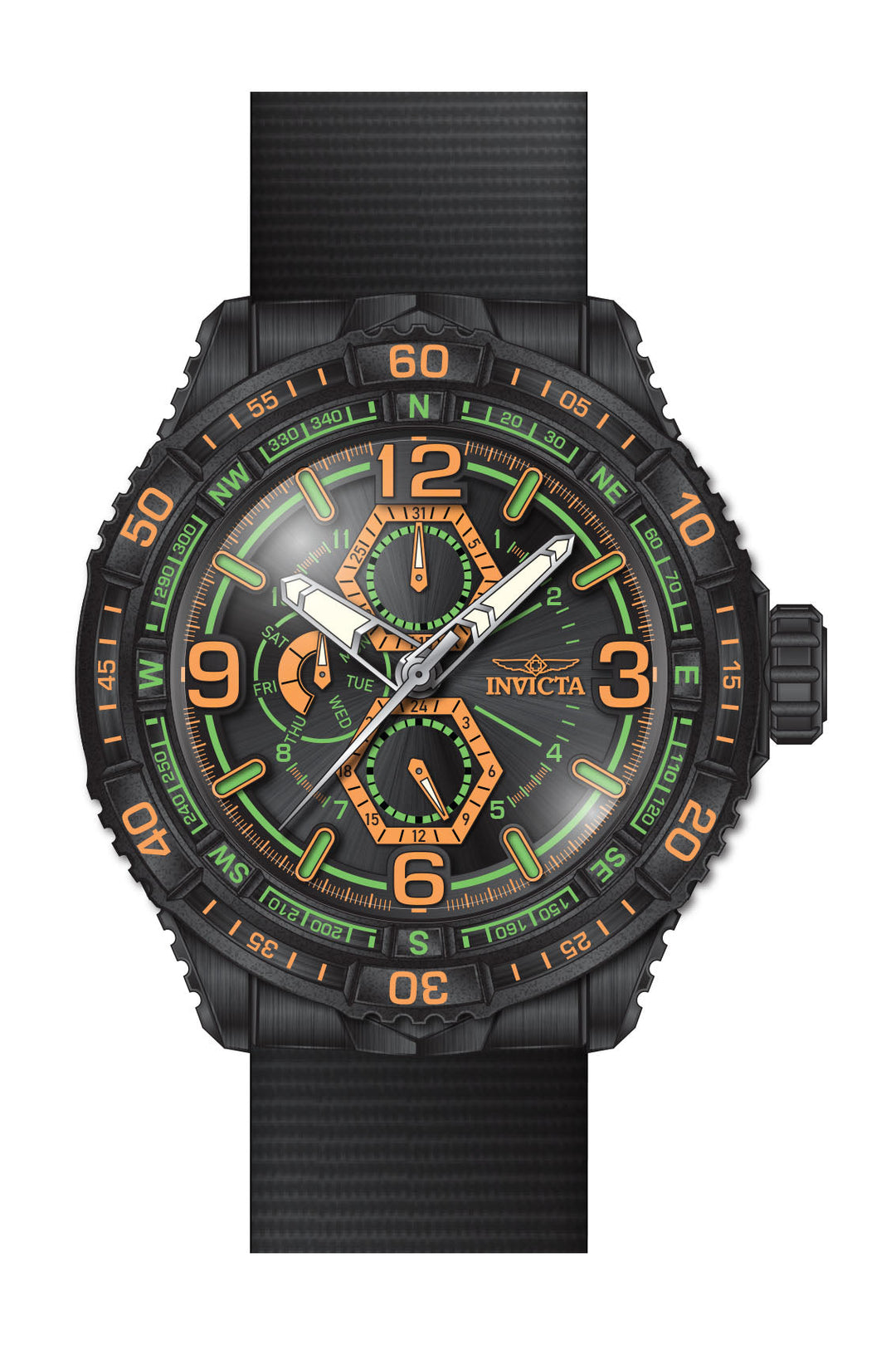 Coalition Forces 49mm / Black / Black | Black Dial