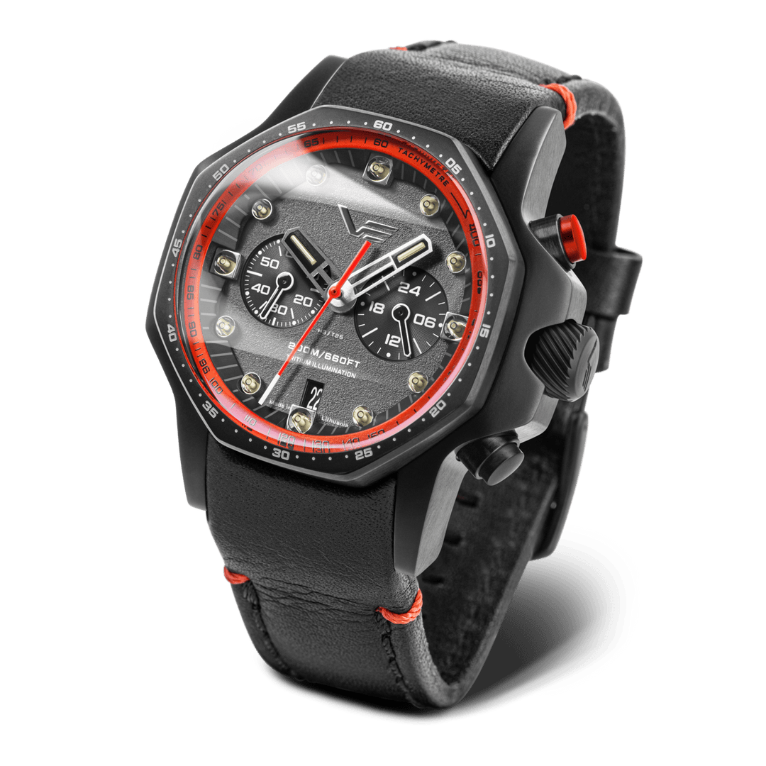 ATOMIC AGE ANDREI SAKHAROV Black/Leather Black Dial