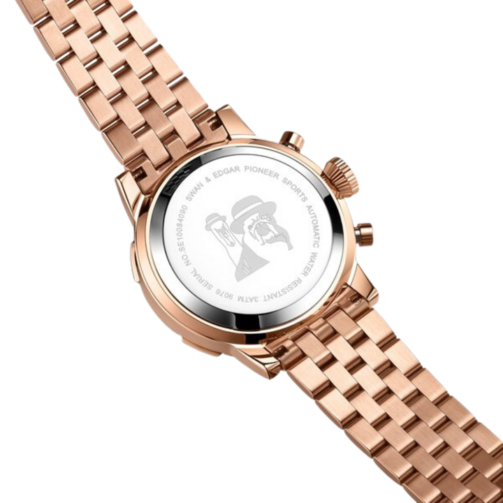 Sports Automatic Black Dial / Rose Gold-Tone Stainless Steel Bracelet Black Dial