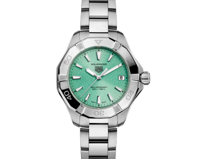 Aquaracer Professional 200 Solargraph Solar Quartz Mother-Of-Pearl Dial / Stainl