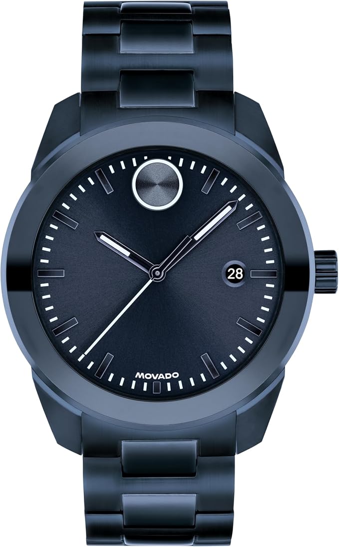 Bold Dark Blue Dial / Blue Ion-Plated Stainless Steel Bracelet Blue Dial