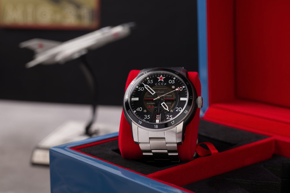MIG-21 BLACK / STAINLESS STEEL | Black Dial