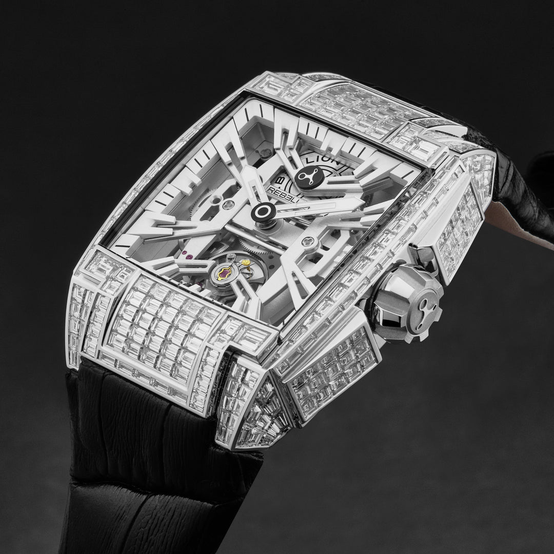 Re-Volt RBREV3H.6N.FBAG / White Skeletonized | White Skeletonized Dial