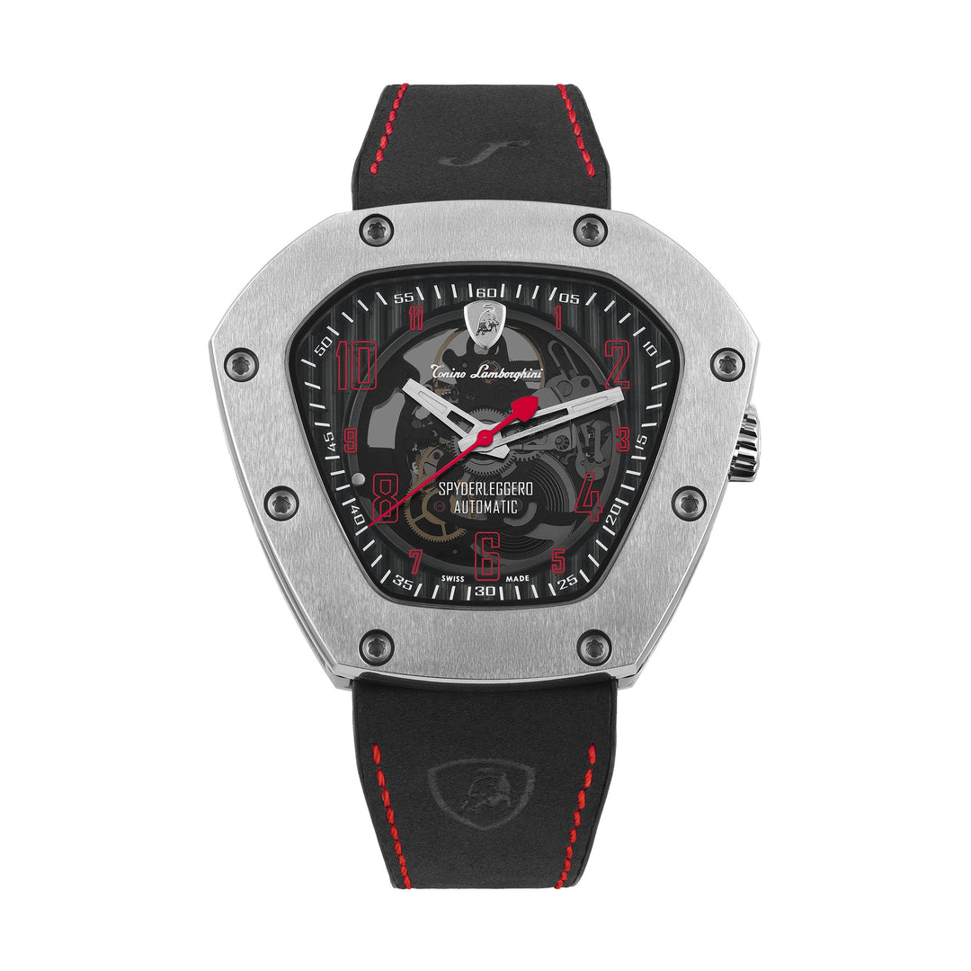 Spyderleggero Skeleton TITANIUM / RED (Extended Ship Time from Switzerland) Blac