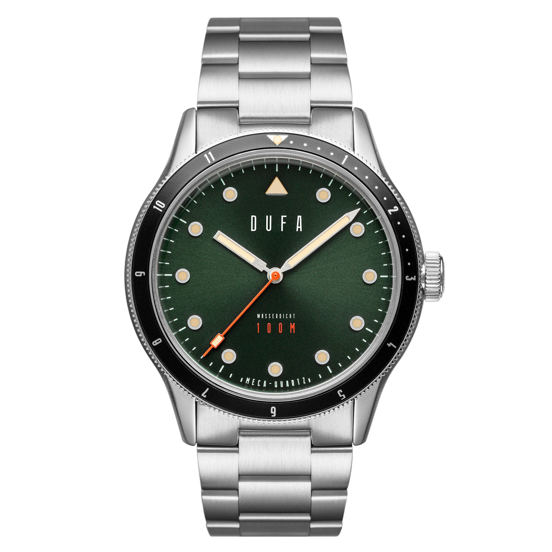TAUCHEN MECA QUARTZ Green / Stainless Steel | Green Dial