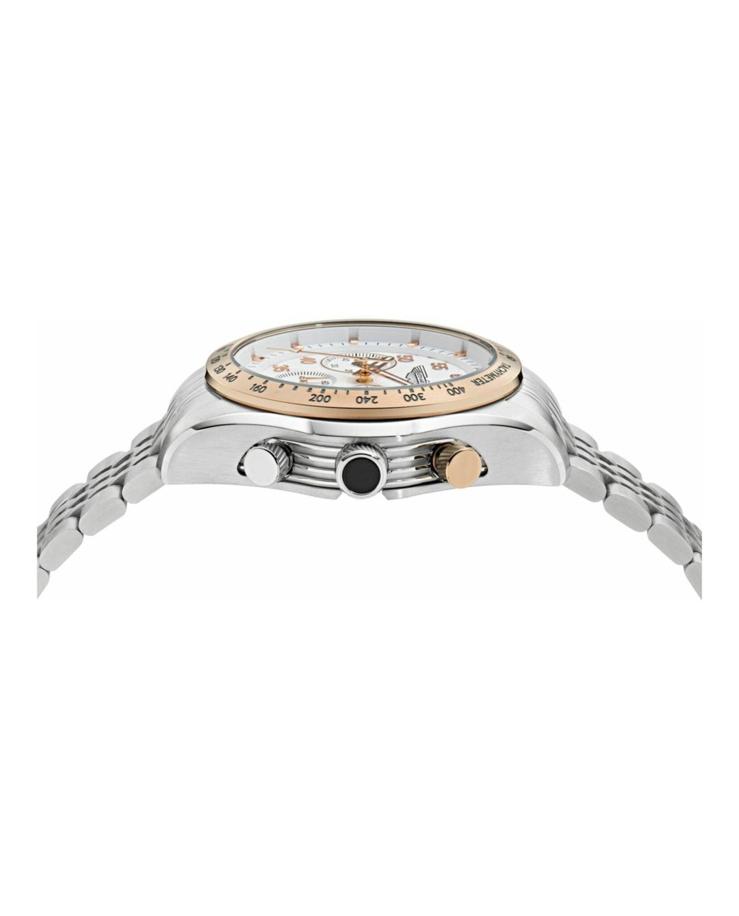 SGT Rose Gold Bezel/Stainless Steel Bracelet White Dial