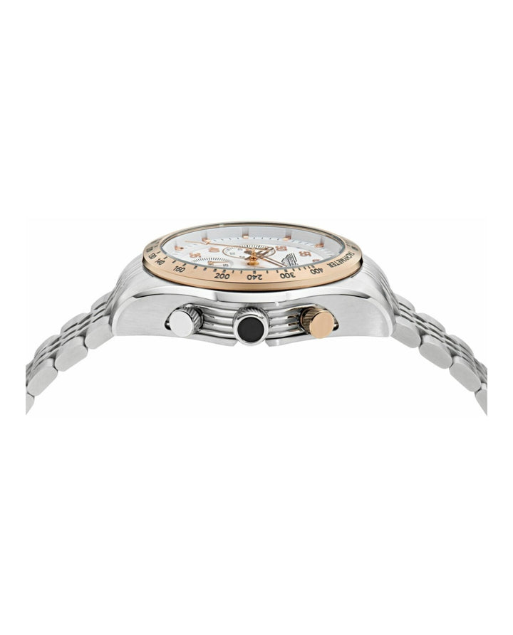 SGT Rose Gold Bezel/Stainless Steel Bracelet White Dial