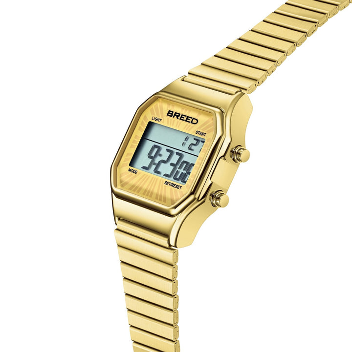 Terra Digital Watch w/ Backlight/Timer Gold Gold Dial