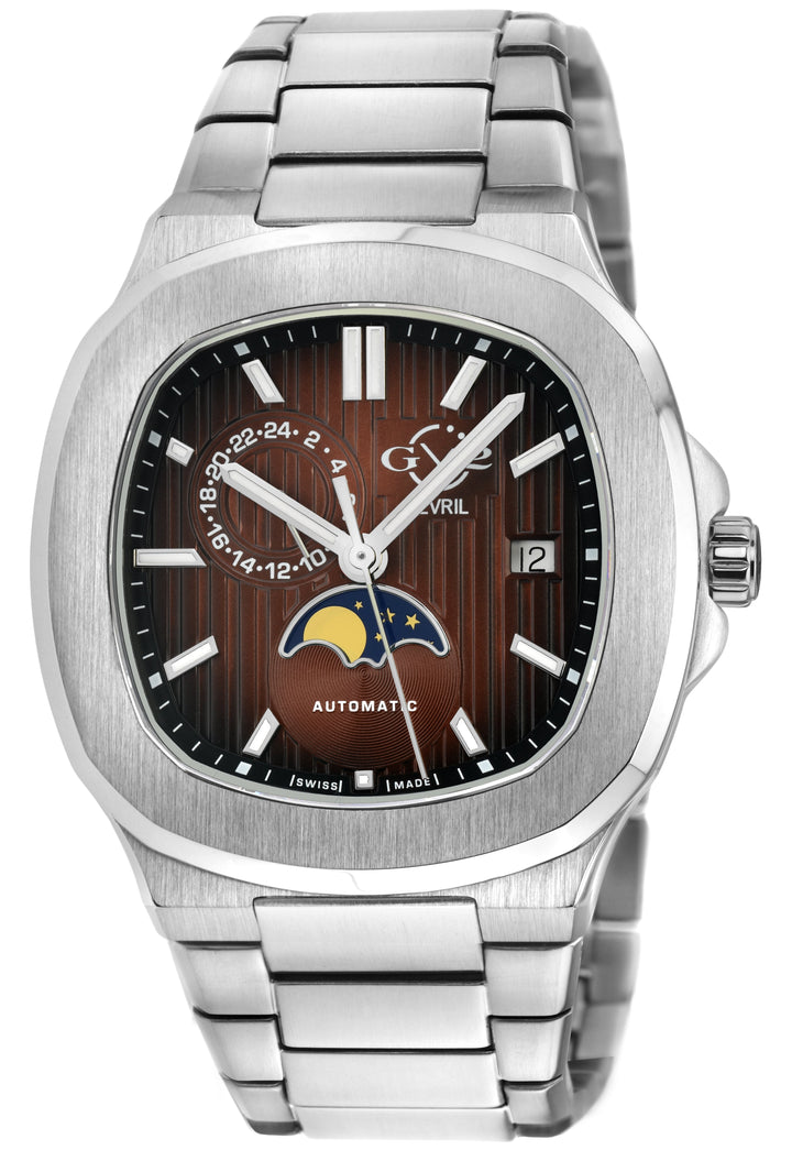Potente - Moon phase Swiss Automatic, Sellita SW285-1A, Moon Phase, SS Case, Bro