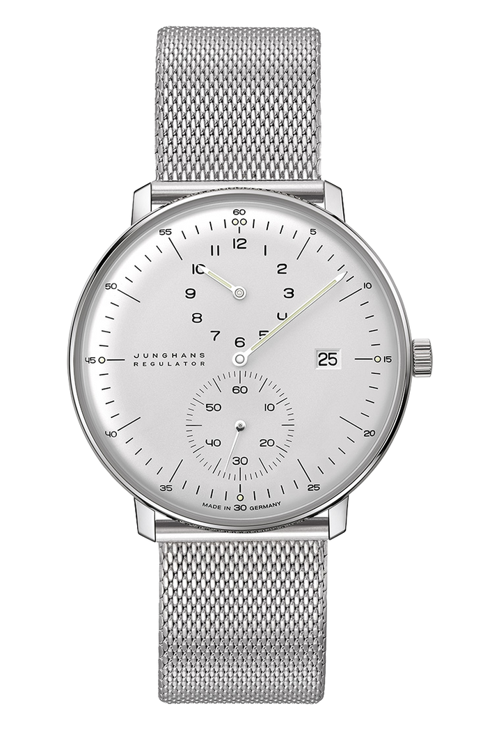 Max Bill Regulator Silver Dial / Milanese Bracelet Silver Dial