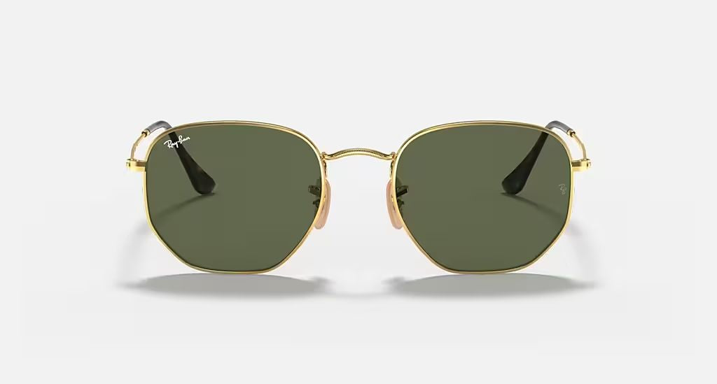 HEXAGONAL FLAT LENSES MEN'S Gold / Green