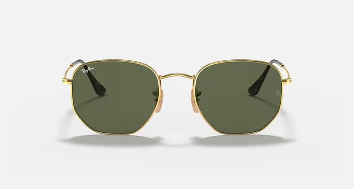 HEXAGONAL FLAT LENSES MEN'S Gold / Green