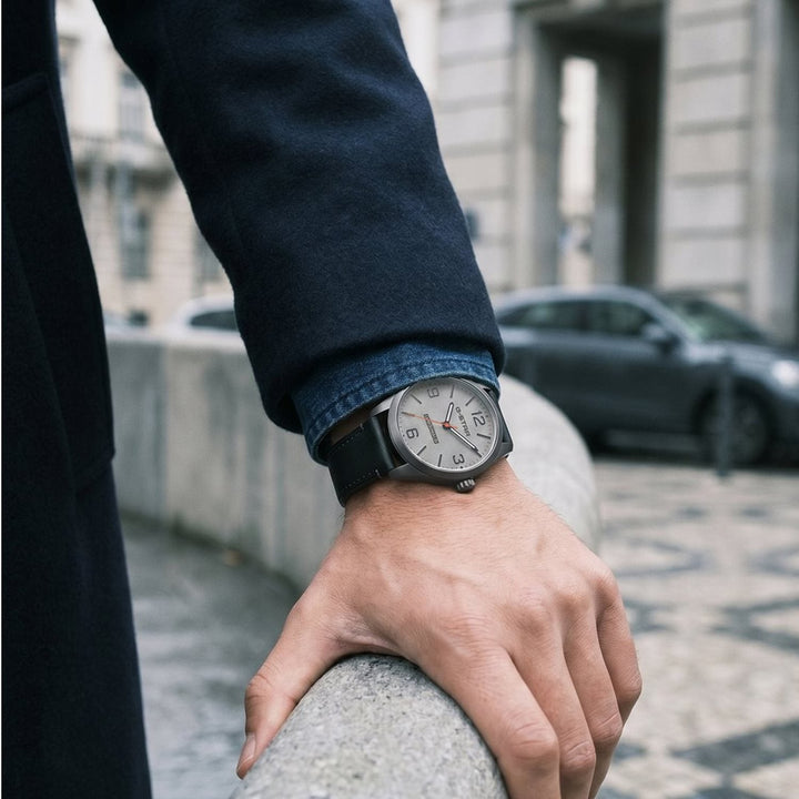 Originals Gray Dial / Black Leather Strap Gray Dial