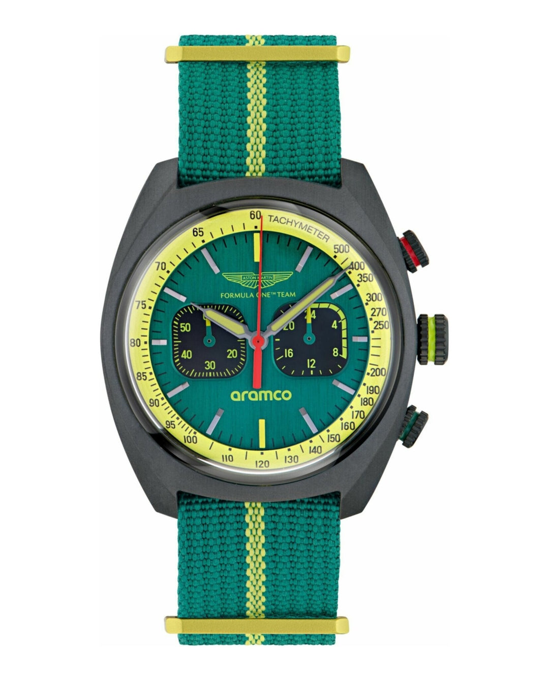 DWF Black IP/Green Nylon Strap Green Dial