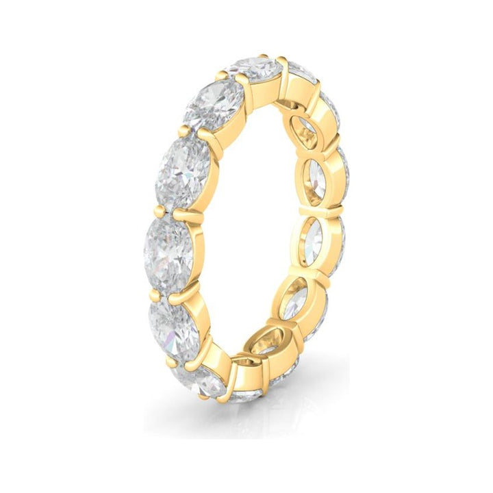East-West Oval Eternity Ring