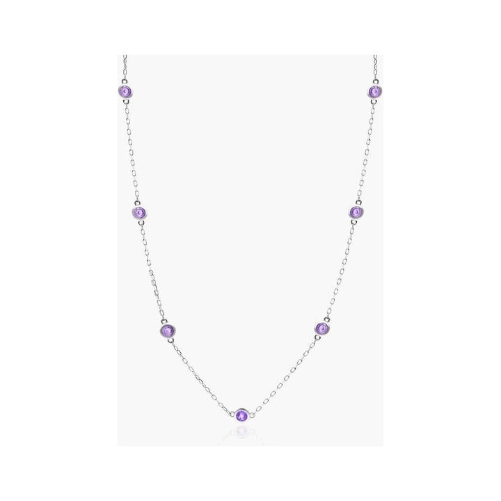 Amethyst Station Necklace
