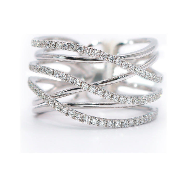 6 Row Diamond Ring