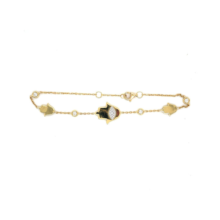 Diamond Eye Hamsa Bracelet