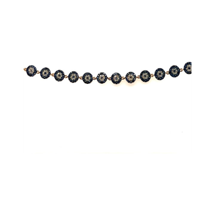 Diamond & Sapphire Eye Bracelet