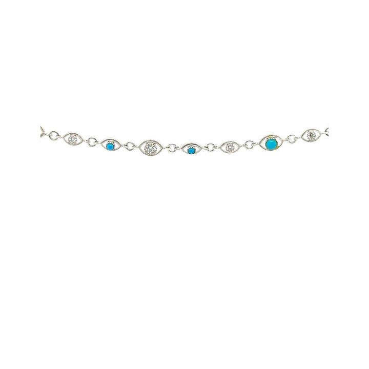 Turquoise & Diamond Bracelet