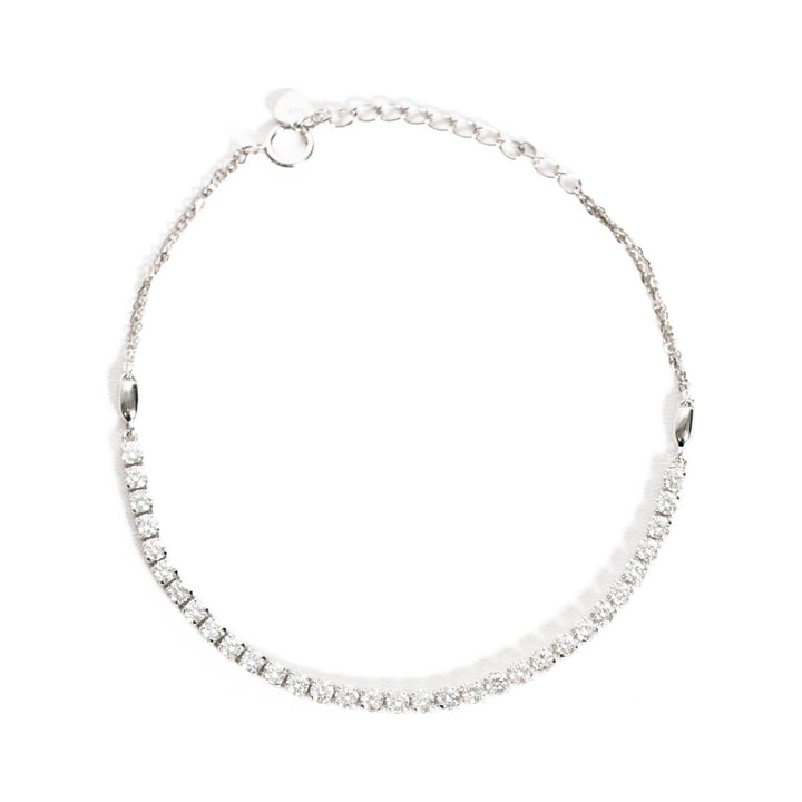 Jenny Tennis Bracelet with Chain