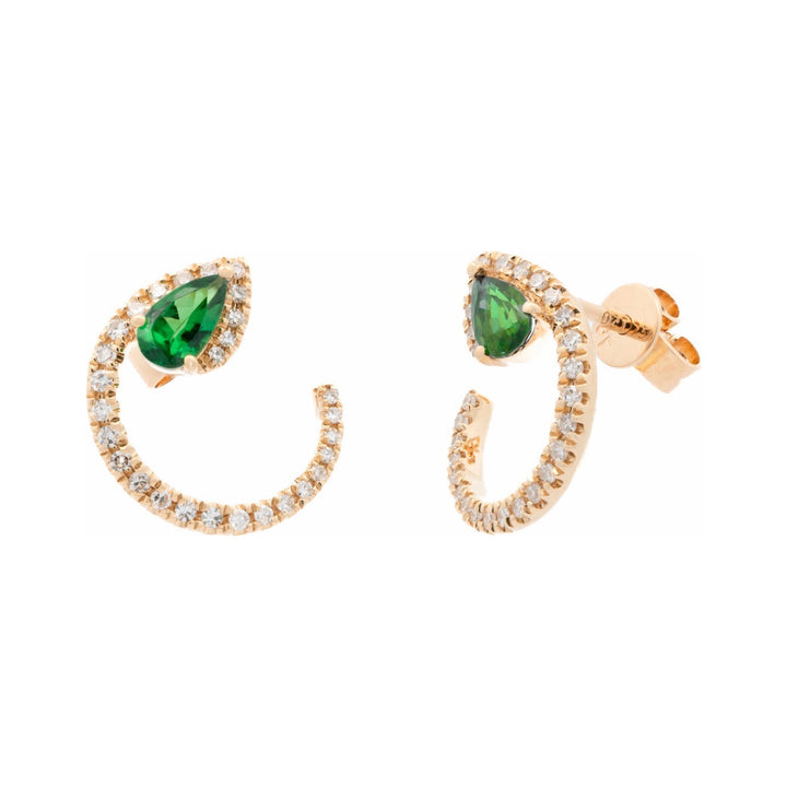 Raquel Pear Green Earring