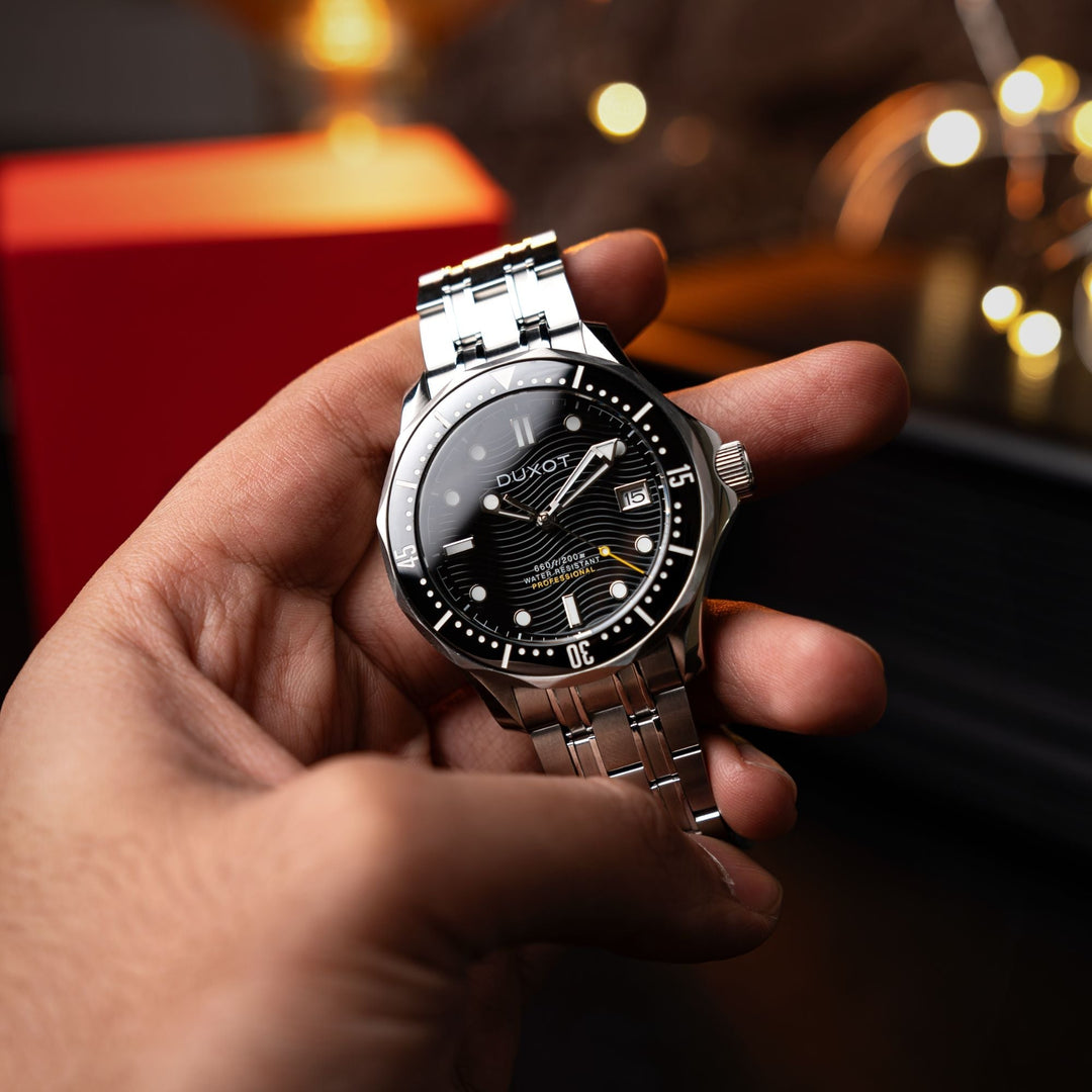 Henri Diver Automatic Black / Stainless Steel | Black Dial