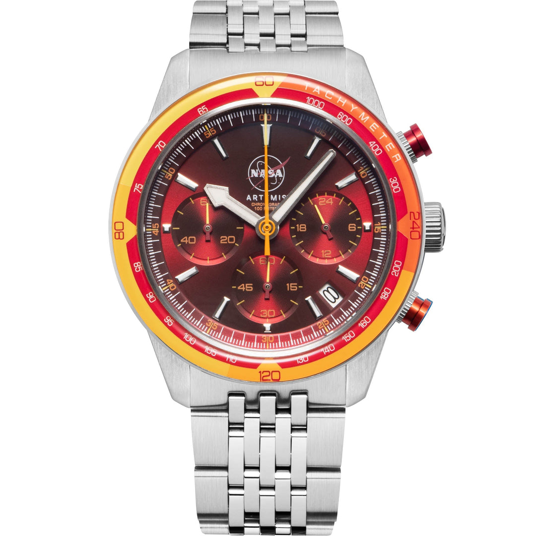 NASA Artemis Chronograph Afterburn Red Dial