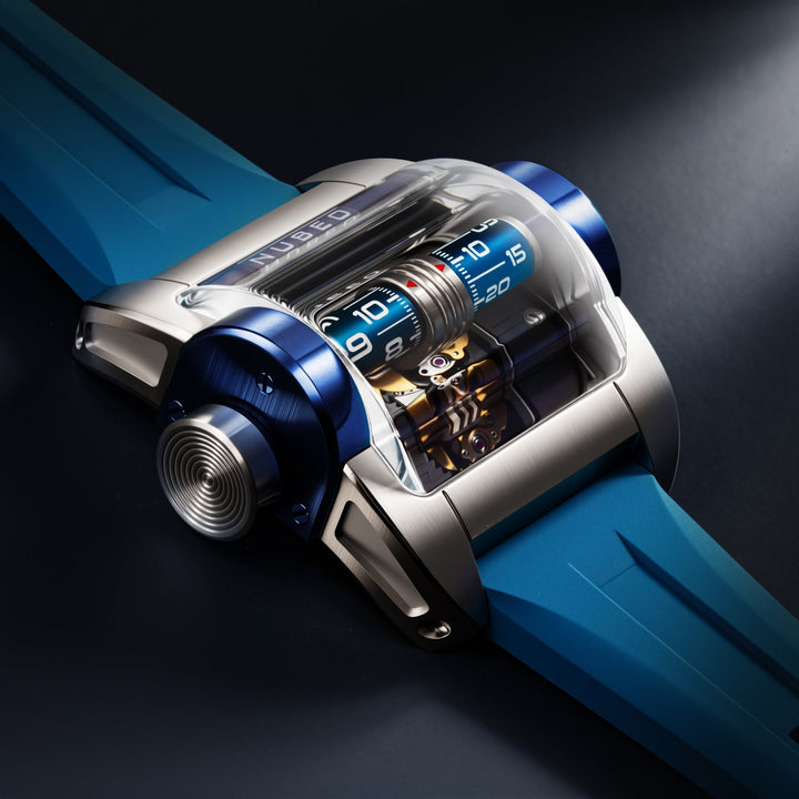 Continuum Automatic Black / Blue Rubber Black Dial