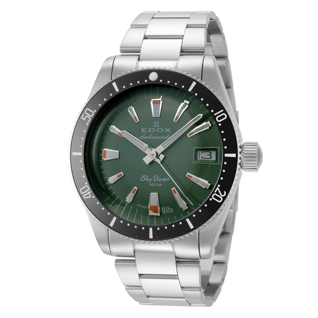 SkyDiver 38mm / Green / Silver | Green Dial
