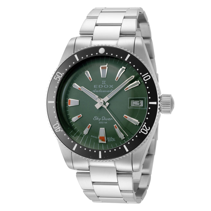 SkyDiver 38mm / Green / Silver | Green Dial