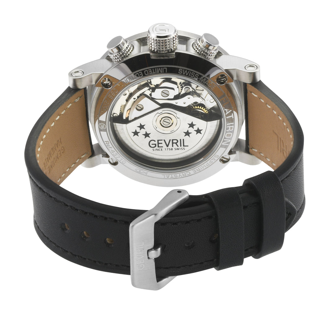 Flat Iron - Chronograph Swiss Made Automatic Chronograph, 42mm Stainless Steel, 