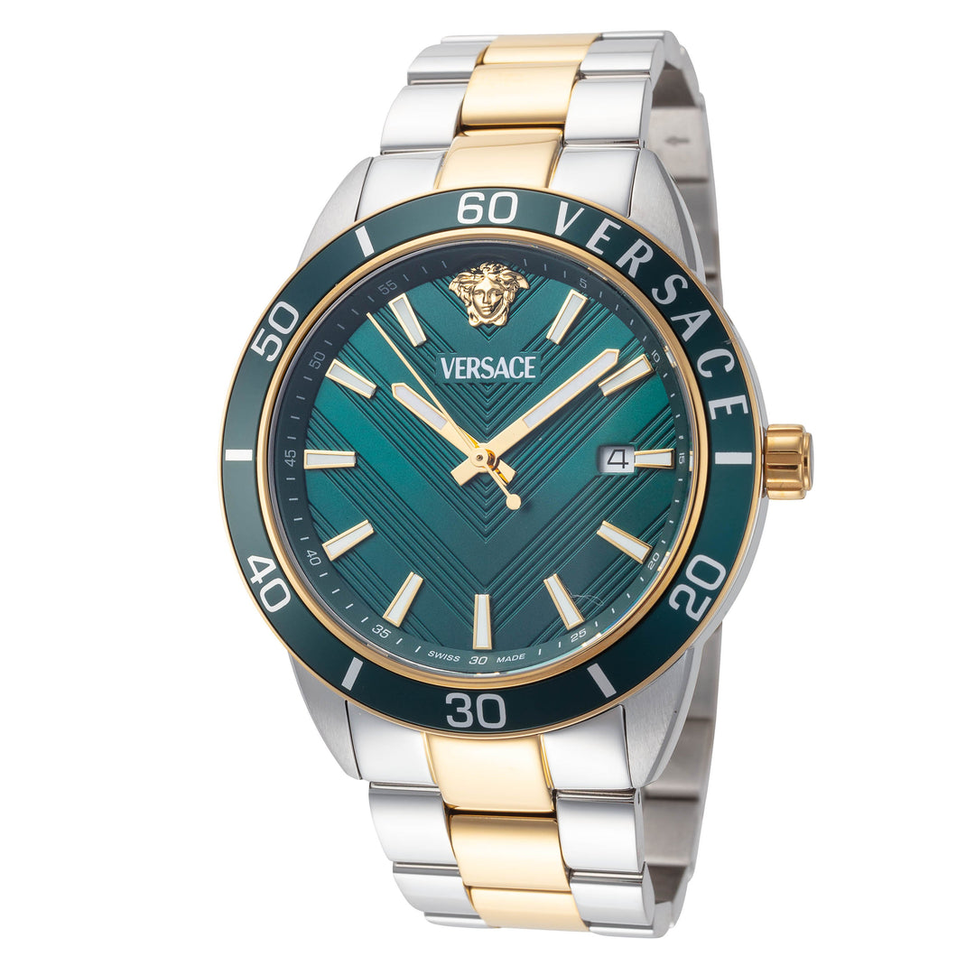 Greca Urban 43mm / Green / Silver and Gold | Green Dial