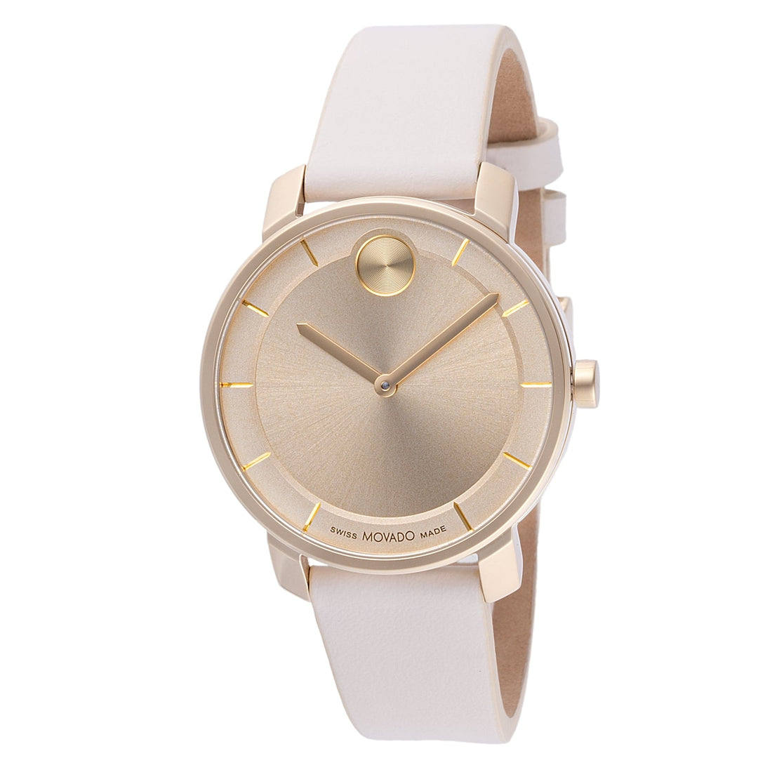 Movado 34mm / White | Gold Dial