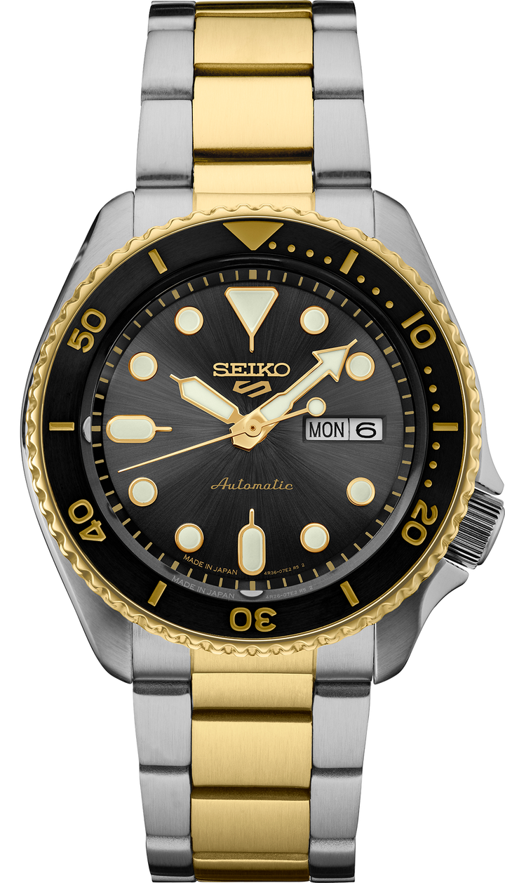 5 Sports SYX Charcoal Dial / Two-Tone Stainless Steel Bracelet Charcoal Dial