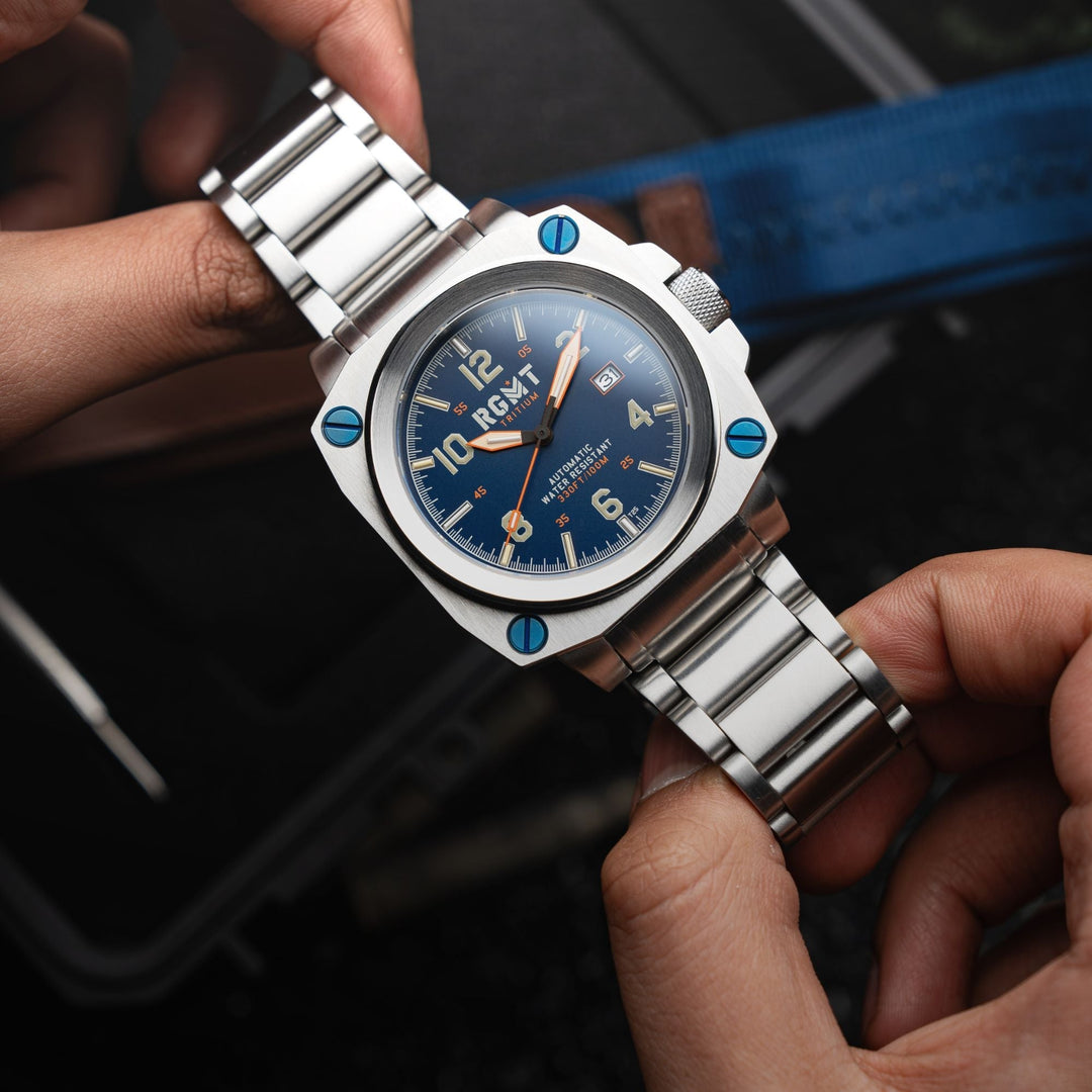 Altimeter Tritium Automatic Blue /Stainless Steel | Blue Dial