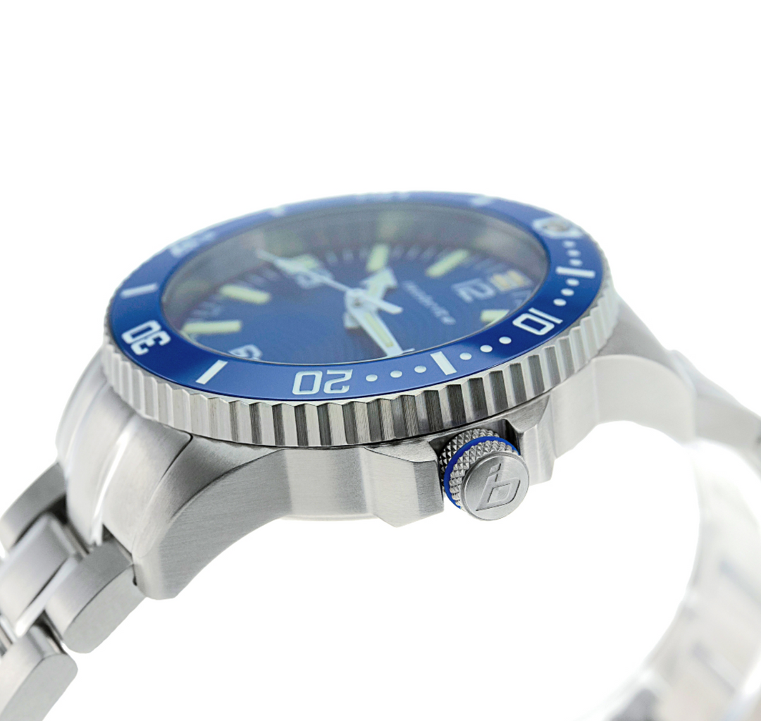 Naval Series T100 Tritium Markers Blue Dial